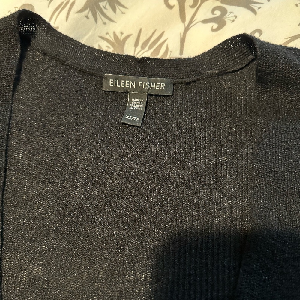 Eileen Fisher Linen Sweater Coat/Duster XS/TP - Picture 3 of 5